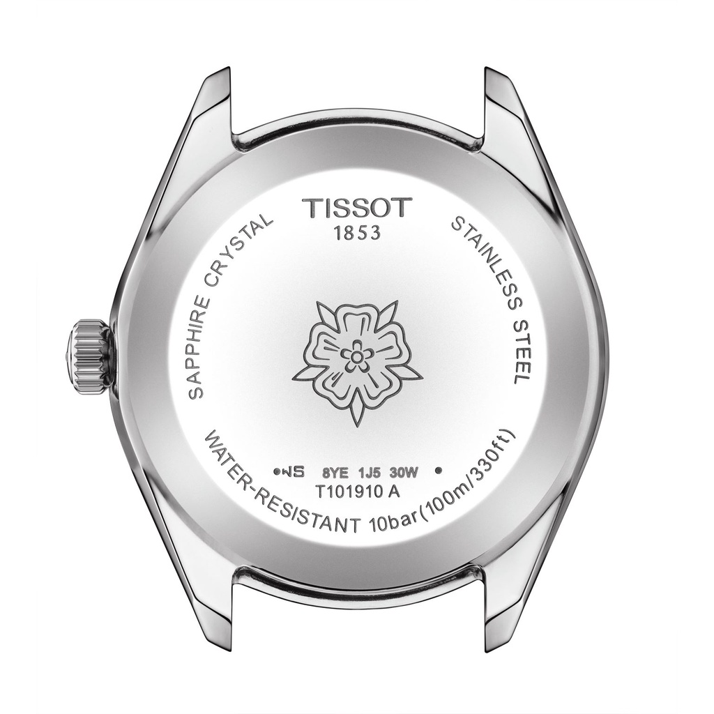 Tissot PR 100 Lady Sport Chic ทิสโซต์ พีอาร์ 100 เลดี้ สปอร์ต ชิค สีฟ้า T1019101135100 นาฬิกาผู้หญิง