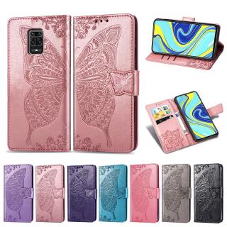 Redmi Note 9S Leather Case Gorgeous Butterfly Wallet Flip Case For Xiaomi Redmi Note 9S Note9S Pro Max Global Version