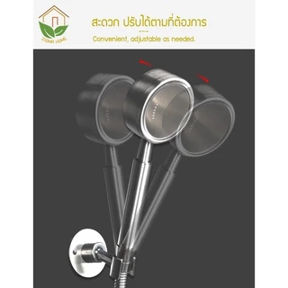 Zigma home - ที่แขวนฝักบัว สแตนเลสแท้ 304 ปรับได้ถึง 360 องศา ที่แขวนหัวฉีดชำระ ขาแขวนฝักบัว แบบเจาะยึดผนัง แข็งแรงทนทาน