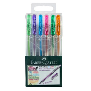 ปากกาหมึกเจล แพ็ค 6 สีFaber Castell