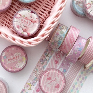 พร้อมส่ง Masking Tape เทปลายน่ารัก เทปตกแต่ง Washi Tape Japanese Stationery เทปวาชิ