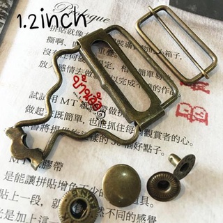 1.2inch ตัวล็อค สายเอี๊ยม ตัวเลื่อนสาย ตัวเลื่อน ตัวล็อค เอี๊ยม สีทองรมดำ ขนาด 3x4.5 cm ช่องสำหรับใส่สาย 1.2 นิ้ว