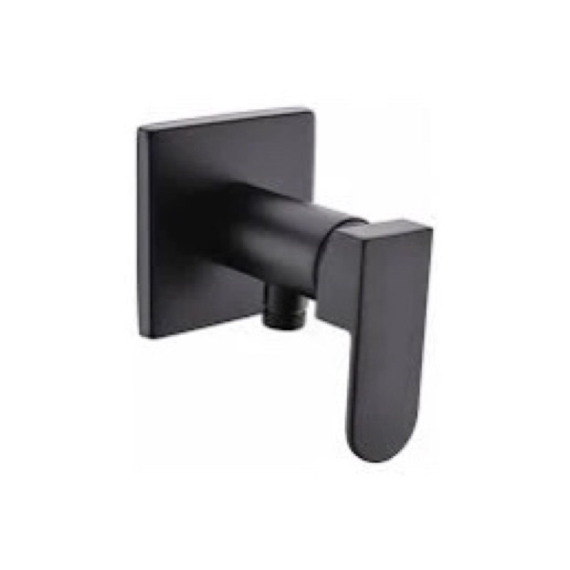 วาล์วเปิด- ปิดน้ำแบบก้านโยกสำหรับฝักบัวสายอ่อน / SQUARE W-MOUNT STOP VALVE 132X100MM BR.BL. 485.60.2