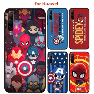 เคส HUAWEI Y6 Y7 Y6S PRO  Y7A Y6P Y9S Y9 Prime 2018 2019 มือถือสำหรับเคสโทรศัพท์มือถือลาย Theavengers สําหรับ