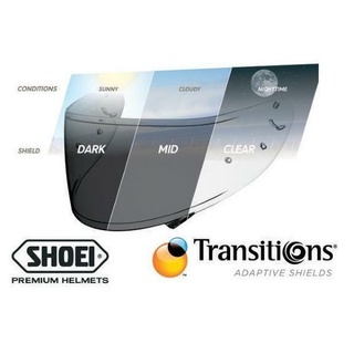 SHOEI กระจก รุ่น CWR-1 PHOTOCHROMIC VISOR FOR Z-7 ปรับแสงตามสภาพอากาศ สำหรับเปลี่ยน