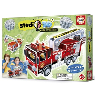 Educa - Fire Engine Studio 3D (3มิติ) Made in Spain มีสินค้าที่ไทย พร้อมส่งได้ทันที