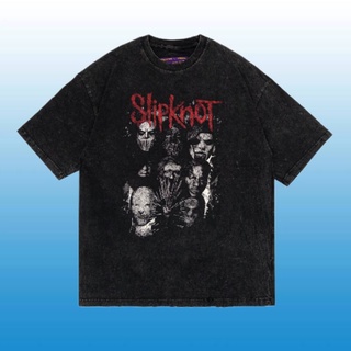 เสื้อยืด ลาย OVERSIZE TOXIC1805 SLIPKNOT ACID WASH