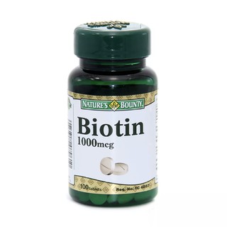 Natures Bounty Biotin 1000 mcg.บำรุงผม  บำรุงเล็บ บำรุงผิวหนัง