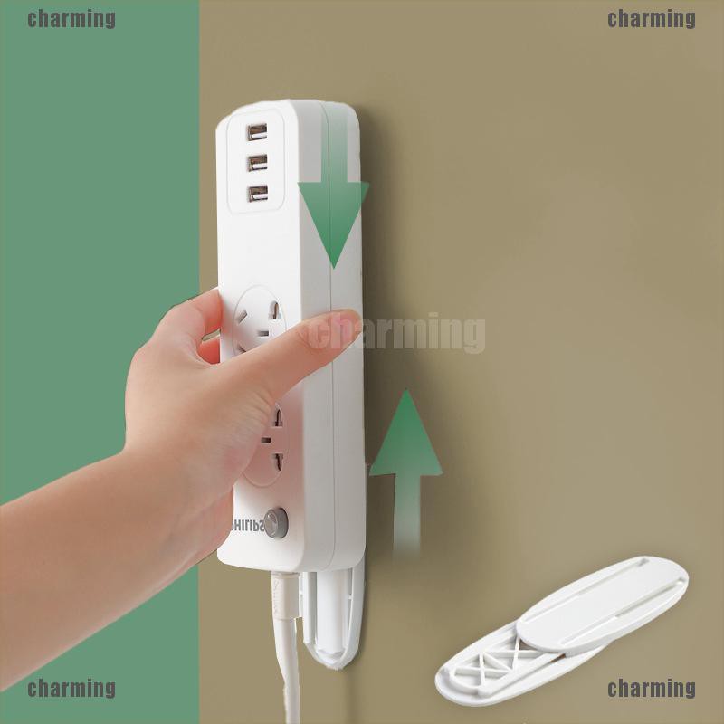 3M เทปติดผนัง Plug-in ซ็อกเก็ตขยายสติกเกอร์วางแผงปลั๊ก Patch Wifi Router Storage Management Rack สายสายไฟ board Power Strip Fixator hook Remote Holder
