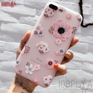 เคสไอโฟน iPhone ลายดอกไม้สีครีม เข้าได้กับรุ่น 7,8/ 7,8 Plus, X, XS,XS Max