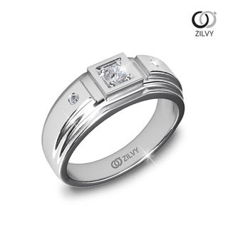Zilvy - แหวนชายเพชรน้ำร้อย 0.26 กะรัต (BR192)