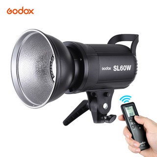 godox sl - 60 w 5600 k 60 w ไฟ led ไฟวิดีโอไร้สายและเม้าท์ขาตั้งสําหรับถ่ายภาพสตูดิโอ