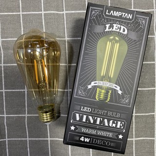 หลอดไฟ LAMPTAN LED Vintage Deco 4W Warmwhite