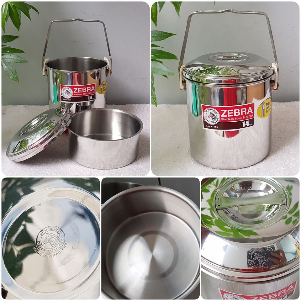 ZEBRA THAILAND DEEP CAGE Stainless Steel CAMEN - ล็อคอัตโนมัติ 12CM