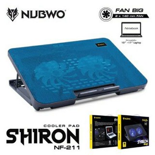 NUBWO พัดลมระบายความร้อนโน๊ตบุ๊ค Notebook Cooler รุ่น NF-211 มีสีดำ,สีแดง