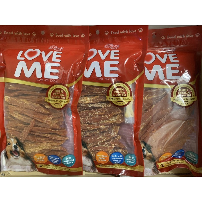 🐓🐓เลิฟมี Loveme🐓🐓ห่อแดงใหญ่ สันในไก่อบแห้งขนาด250-270 กรัม🐓🐓สินค้าใหม่ส่งเดือนต่อเดือนค่า