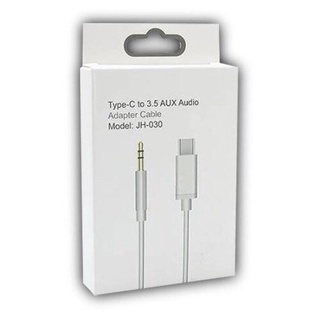 JH-030 สาย Type C to AUX Jack 3.5mm Adapter แปลงเสียง จาก Type-C ไป ช่องเสียบหูฟัง แจ๊ค 3.5