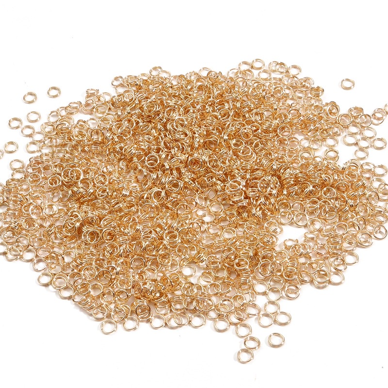 แหวนเชื่อมต่อ แบบห่วงคู่ 5 6 8 10 มม. 200-500 ชิ้น ต่อถุง สําหรับ DIY - รูปที่ 5