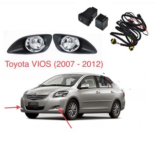 ชุดสวิตช์ไฟตัดหมอก พร้อมสายไฟ และสวิตช์ สําหรับ Toyot a Vios 2008 2009 2010 2011 2012 2013