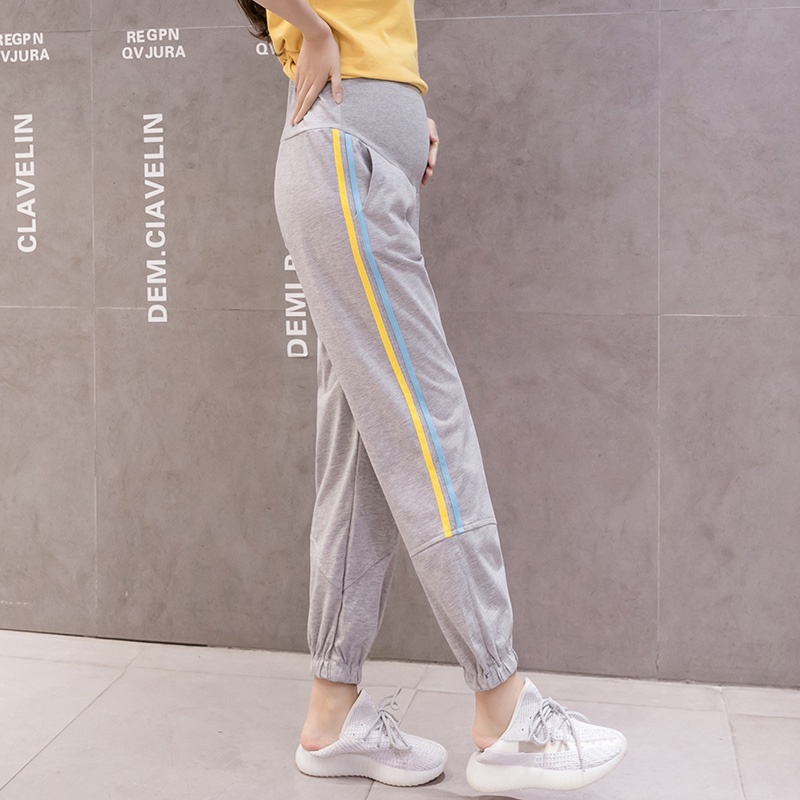 กางเกงขายาว เสื้อผ้าสำหรับสตรีตั้งครรภ์ กางเกงคนท้อง ผ้าใส่สบาย ไม่อึดอัด