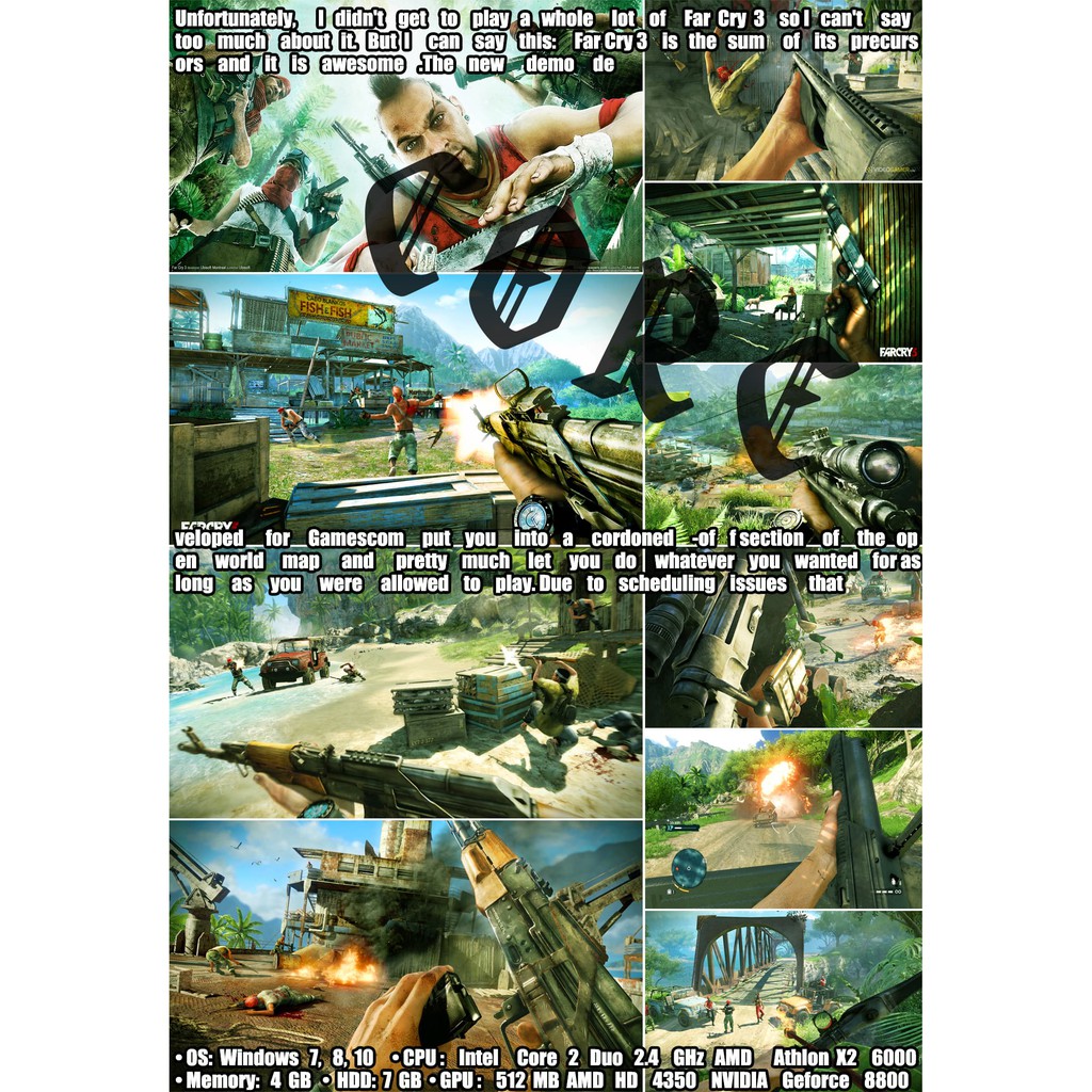 FAR CRY 3 (All DLC) แผ่นเกมส์ แฟลชไดร์ฟ เกมส์คอมพิวเตอร์  PC โน๊ตบุ๊ค