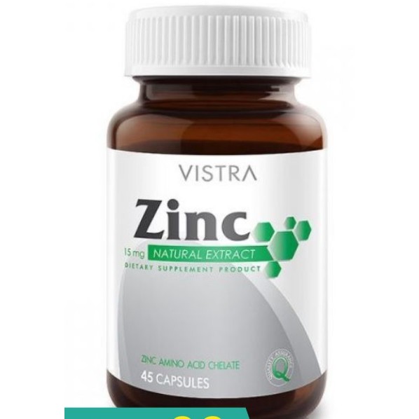 Zinc Vistra 45เม็ด/ ไบโอติน Dsp ซิงค์ วิสตร้า บำรุงผม เล็บ สิว ผมร่วง