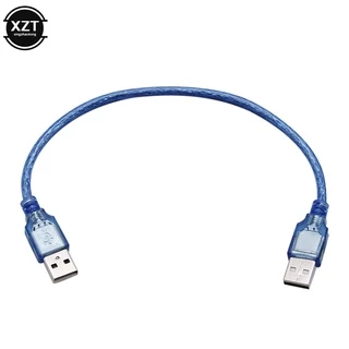 สายเคเบิลข้อมูล USB ตัวผู้ถึงตัวผู้เป็นสาย usb สองหัว 2.0 สายฮาร์ดไดรฟ์แบบป้องกันสายเคเบิลข้อมูล usb A/A