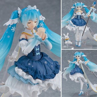 Figma ฟิกม่า Model Figure ฟิกเกอร์ โมเดล Vocaloid โวคาลอยด์ Snow Princess Hatsune Miku ฮะสึเนะ มิกุ Action