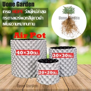 T034 PlantsCenter HDPE กระถางปลูกต้นไม้ Air Pot แบบหนา สีขาว กระถางมีรู กระถางต้นไม้เพิ่มราก