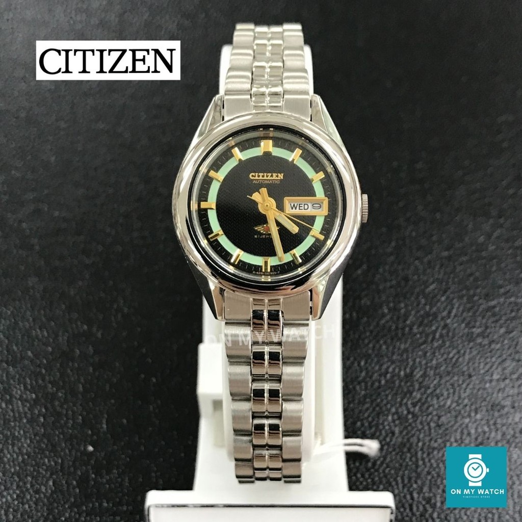 นาฬิกาผู้หญิง Citizen Eagle 7 รุ่น PD2980-54F สายเหล็ก หน้าเขียว (Vintage)