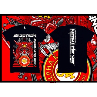 Akp(skeptron) เสื้อยืดแขนสั้น พิมพ์ลายมังกร สีแดง สําหรับผู้ชาย