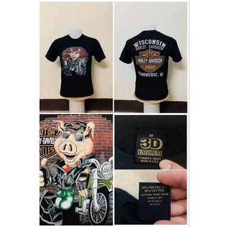 เสื้อยืด Harley (harley davidson) เสื้อยืด EMBLEM เสื้อผ้าผ้าบาง เสื้อเชิ้ตวินเทจ