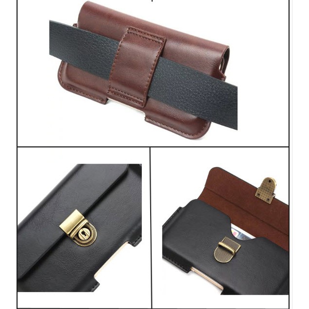 🔰 Elegant กระเป๋า ซอง คาดเอว ใส่มือถือ สำหรับ ไอโฟน ซัมซุง มี ขนาด 5.1 - 6.7 นิ้ว