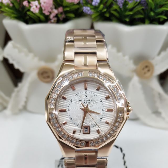 นาฬิกาข้อมือ หลุยส์มอเรส์ Louis Morais แบรนด์แท้ ของแท้ 100% รุ่น LML822RG พร้อมใบรับประกันศูนย์ 2 ป