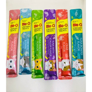 ขนมแมวเลียมีโอ(Me-o creamy)มีโอแมวเลีย36ซอง ขนาด15กรัม ,มีแบบคละรส