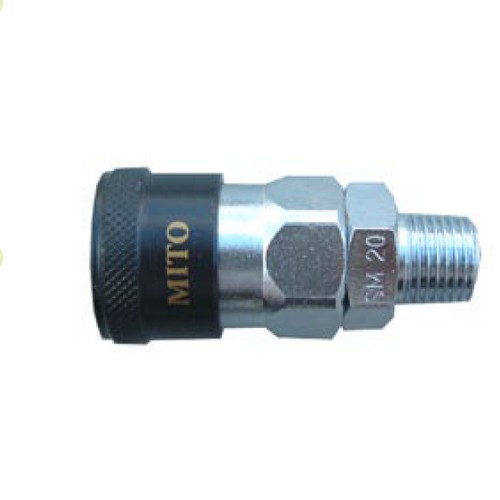 🔥ลดเพิ่ม 120 ใส่โค้ด INCL8M3🔥 MITO คอปเปอร์ลม หัวดำ SM-40 เกลียวนอก 1/2 PT (MI-1701006) ((SN)05041-M