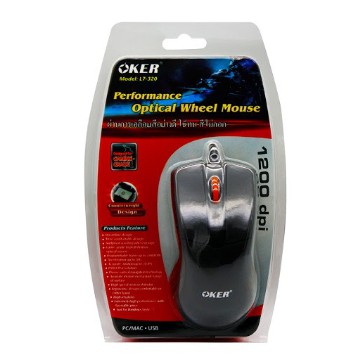 USB Optical Mouse OKER (L7-320) Black