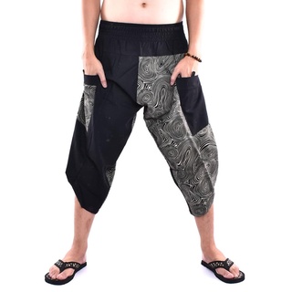 Samurai pants กางเกงซามูไร (ลายตอไม้)