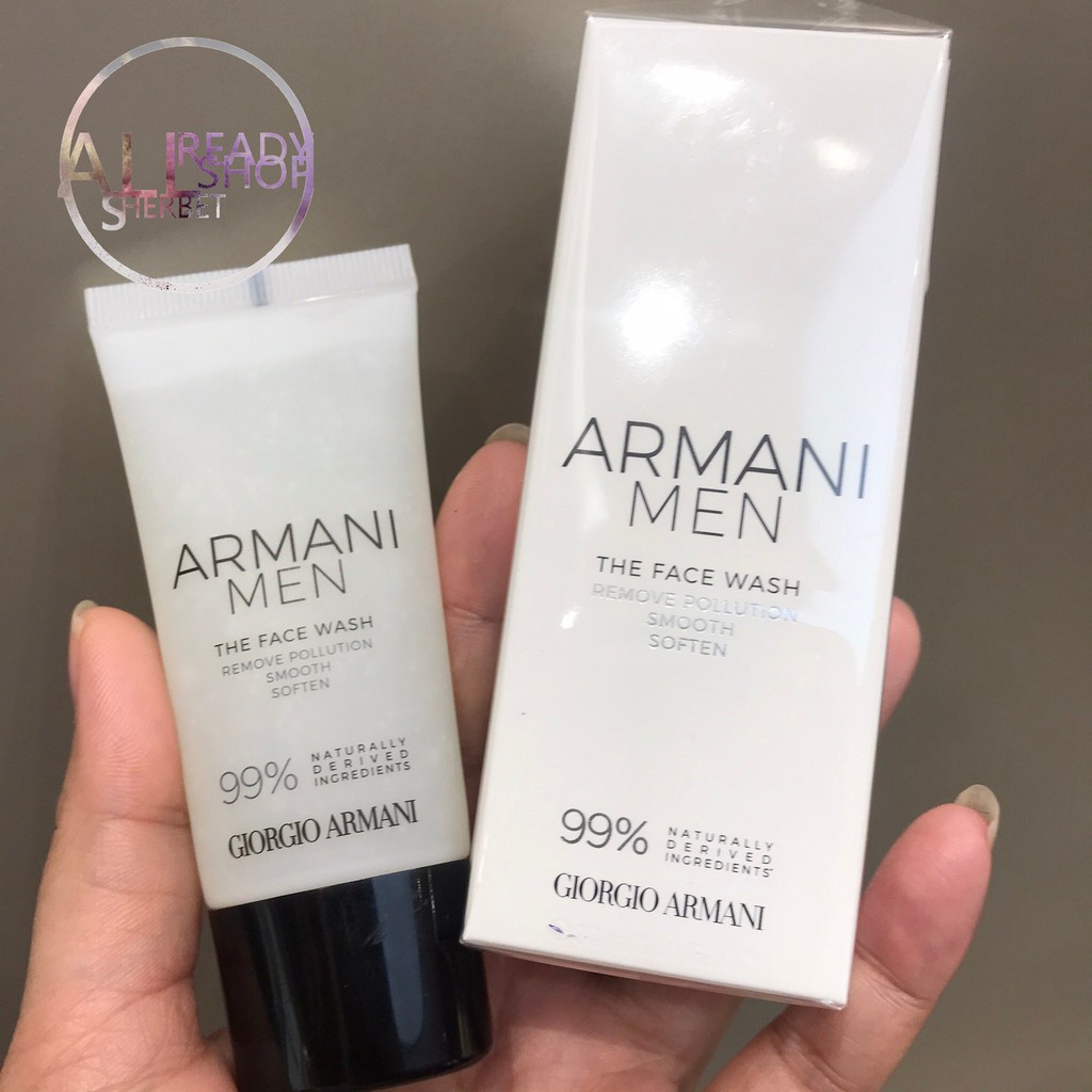 armani men face wash
