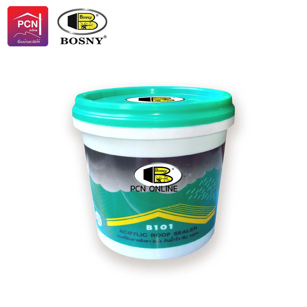 บอสนี่ อะครีลิก รูฟ ซิลเลอร์ ขาว B101 0.5กก.