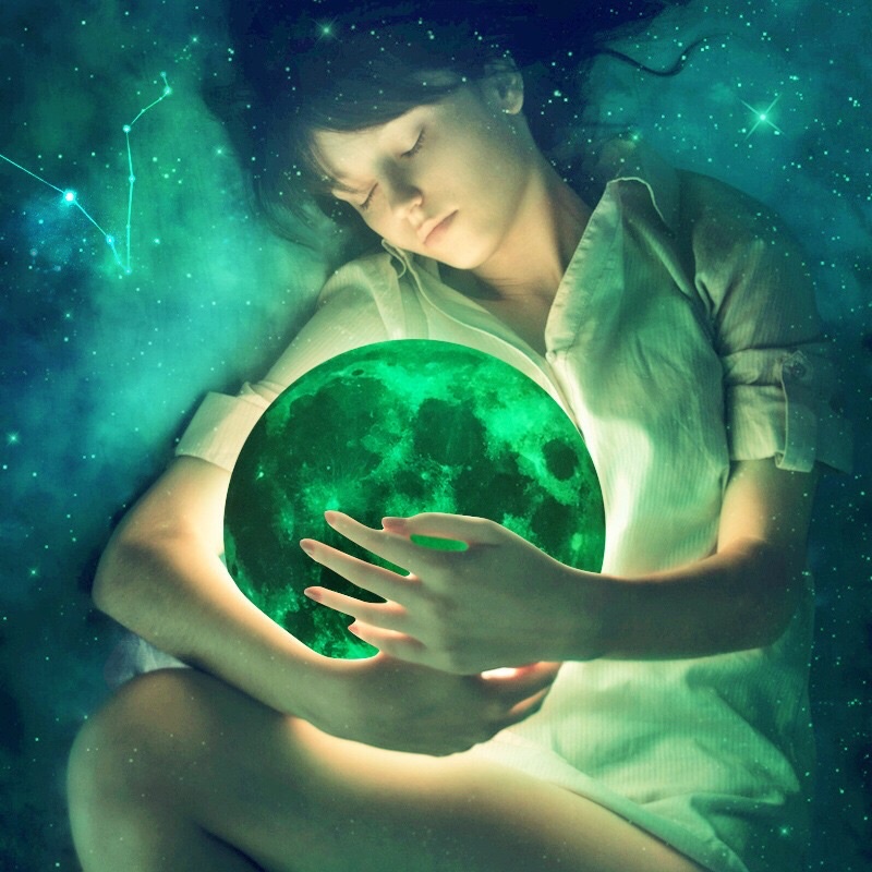 สติ๊กเกอร์เรืองแสง สติ๊กเกอร์พระจันทร์3D เรืองแสง