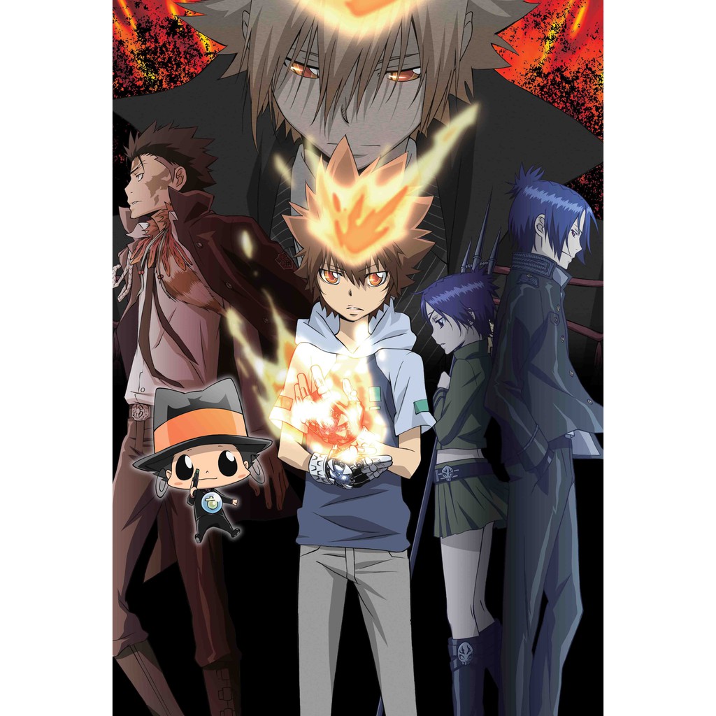 โปสเตอร์ Reborn รีบอร์น การ์ตูน ญี่ปุ่น Poster ของขวัญ โปสเตอร์การ์ตูน Japan Anime โปสเตอร์สำหรับเด็