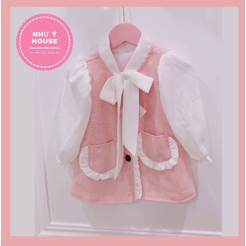 ชุดราตรีฤดูหนาวสําหรับเด็กผู้หญิง (2 ชั้น) 8-32kg MAX - NHU Y HOUSEs-เดรสเด็กผู้หญิง 5,6,7,8,9,9,10 