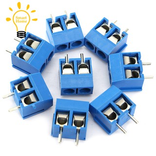 『★』2-Pin Screw Terminal Block Connector 5.08mm Pitch Panel PCB Mount, 20Pcs