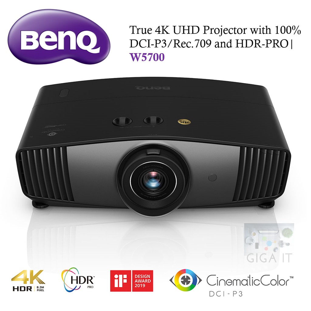 BenQ W5700 True 4K UHD Projector with 100% DCI-P3/Rec.709 and HDR-PRO ...