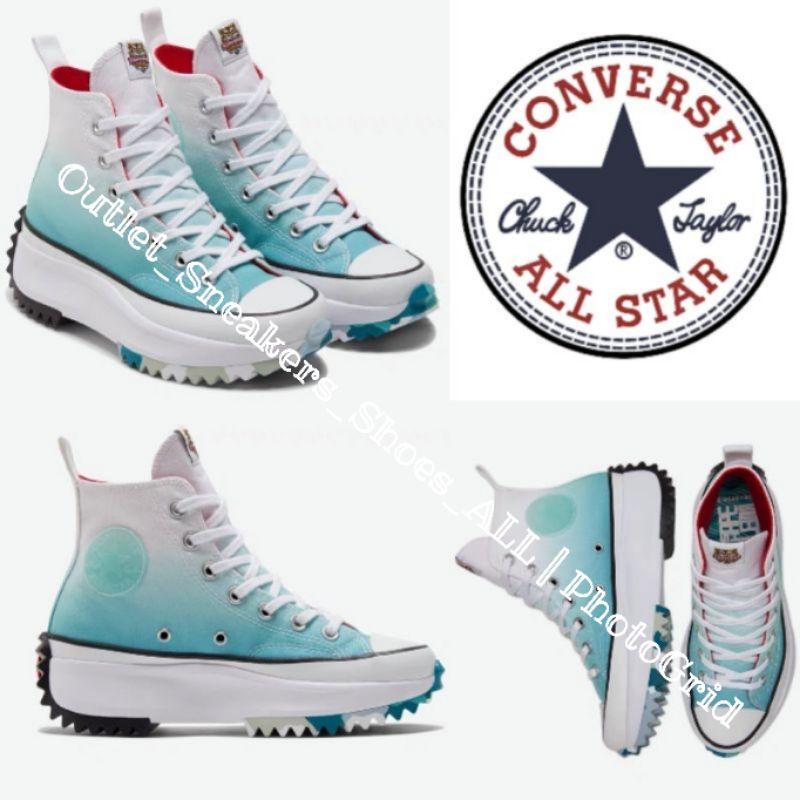 รองเท้า Converse Run Star Hike CNY High Top Washed Teal Unisex ใส่ได้ทั้ง ชาย หญิง ส่งฟรี