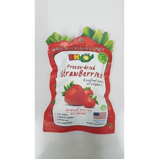 เอนจอย สตรอเบอร์รี่อบกรอบ 14 กรัม Freeze Dried Strawberries