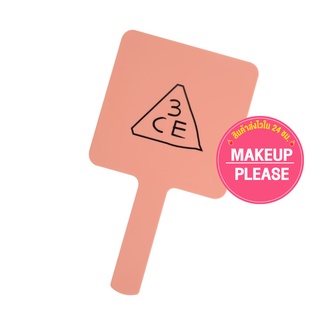 ส่งช้า‼คืนเงิน💸ส่งไว🚀24ชม. 3CE MOOD RECIPE SQUARE HAND MIRROR  กระจกสีโรสเบจ