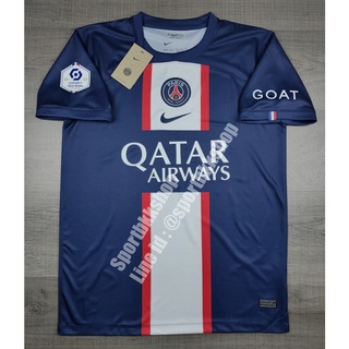 เสื้อฟุตบอล PSG Paris Saint Germain Home ปารีส แซงค์ ชาแม็งค์ เหย้า 2022/23 พร้อมอาร์มแชมป์ลีควัน