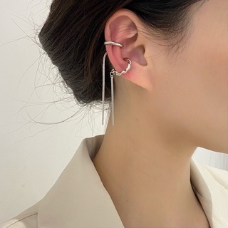 ต่างหูหนีบ 2ชิ้น มีเส้นห้อย earcuff พร้อมส่ง